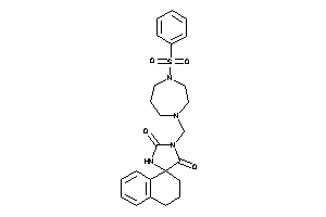 3-[(4-besyl-1,4-diazepan-1-yl)methyl]spiro[imidazolidine-5,1'-tetralin]-2,4-quinone