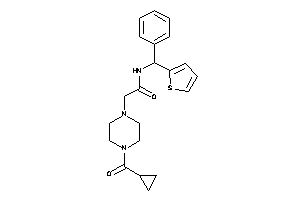 2-[4-(cyclopropanecarbonyl)piperazino]-N-[phenyl(2-thienyl)methyl]acetamide