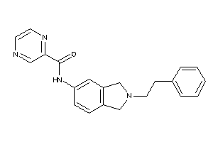 N-(2-phenethylisoindolin-5-yl)pyrazinamide