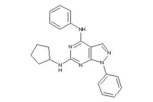 (4-anilino-1-phenyl-pyrazolo[3,4-d]pyrimidin-6-yl)-cyclopentyl-amine