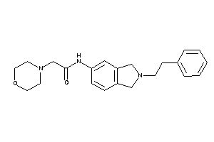 2-morpholino-N-(2-phenethylisoindolin-5-yl)acetamide