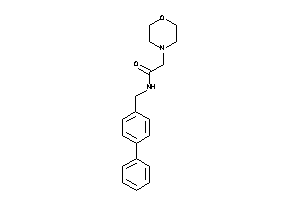 2-morpholino-N-(4-phenylbenzyl)acetamide