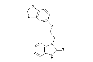 3-[2-(1,3-benzodioxol-5-yloxy)ethyl]-1H-benzimidazole-2-thione
