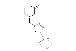 4-[(1-phenylpyrazol-4-yl)methyl]piperazin-2-one