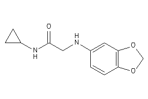 2-(1,3-benzodioxol-5-ylamino)-N-cyclopropyl-acetamide