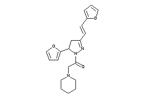 1-[5-(2-furyl)-3-[2-(2-furyl)vinyl]-2-pyrazolin-1-yl]-2-piperidino-ethanone