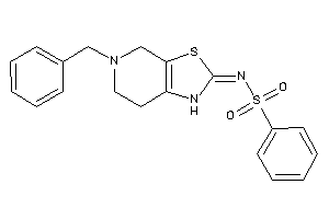 N-(5-benzyl-1,4,6,7-tetrahydrothiazolo[5,4-c]pyridin-2-ylidene)benzenesulfonamide