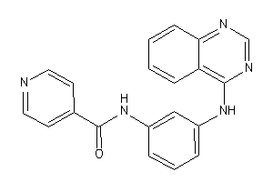 Image of N-[3-(quinazolin-4-ylamino)phenyl]isonicotinamide