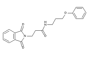 N-(3-phenoxypropyl)-3-phthalimido-propionamide