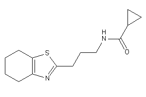 N-[3-(4,5,6,7-tetrahydro-1,3-benzothiazol-2-yl)propyl]cyclopropanecarboxamide