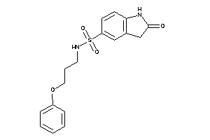 2-keto-N-(3-phenoxypropyl)indoline-5-sulfonamide