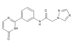 N-[3-(6-keto-1H-pyrimidin-2-yl)phenyl]-2-(1,2,4-triazol-1-yl)acetamide