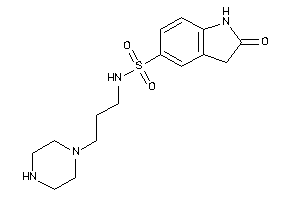 2-keto-N-(3-piperazinopropyl)indoline-5-sulfonamide