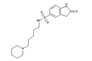 2-keto-N-(5-piperidinopentyl)indoline-5-sulfonamide