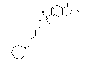 N-[5-(azepan-1-yl)pentyl]-2-keto-indoline-5-sulfonamide