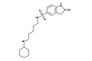 N-[5-(cyclohexylamino)pentyl]-2-keto-indoline-5-sulfonamide