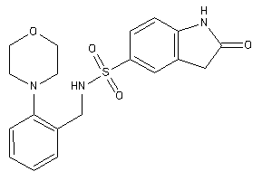 2-keto-N-(2-morpholinobenzyl)indoline-5-sulfonamide