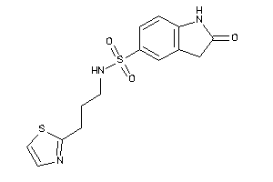 2-keto-N-(3-thiazol-2-ylpropyl)indoline-5-sulfonamide