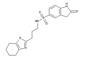 2-keto-N-[3-(4,5,6,7-tetrahydro-1,3-benzothiazol-2-yl)propyl]indoline-5-sulfonamide