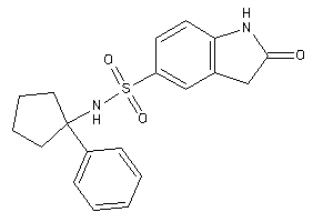 2-keto-N-(1-phenylcyclopentyl)indoline-5-sulfonamide