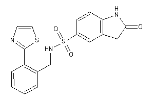 2-keto-N-(2-thiazol-2-ylbenzyl)indoline-5-sulfonamide