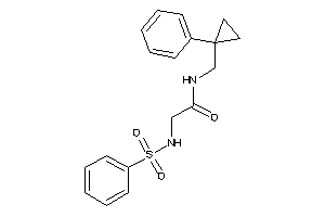 2-(benzenesulfonamido)-N-[(1-phenylcyclopropyl)methyl]acetamide