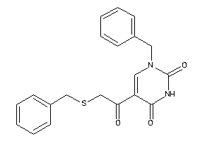 1-benzyl-5-[2-(benzylthio)acetyl]pyrimidine-2,4-quinone