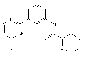 N-[3-(6-keto-1H-pyrimidin-2-yl)phenyl]-1,4-dioxane-2-carboxamide