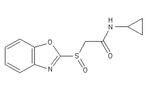 2-(1,3-benzoxazol-2-ylsulfinyl)-N-cyclopropyl-acetamide