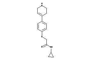 N-cyclopropyl-2-[4-(1,2,3,6-tetrahydropyridin-4-yl)phenoxy]acetamide