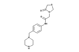 2-(4-ketothiazolidin-3-yl)-N-[4-(piperazinomethyl)phenyl]acetamide