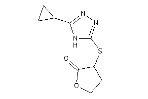 3-[(5-cyclopropyl-4H-1,2,4-triazol-3-yl)thio]tetrahydrofuran-2-one