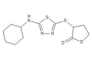 3-[[5-(cyclohexylamino)-1,3,4-thiadiazol-2-yl]thio]tetrahydrofuran-2-one