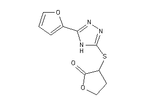 3-[[5-(2-furyl)-4H-1,2,4-triazol-3-yl]thio]tetrahydrofuran-2-one