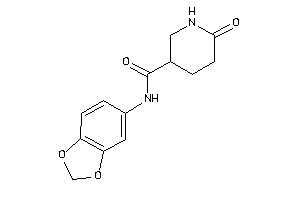 N-(1,3-benzodioxol-5-yl)-6-keto-nipecotamide