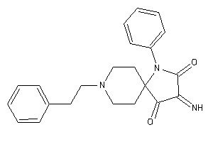 3-imino-8-phenethyl-1-phenyl-1,8-diazaspiro[4.5]decane-2,4-quinone