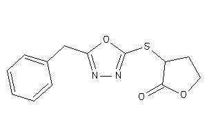 3-[(5-benzyl-1,3,4-oxadiazol-2-yl)thio]tetrahydrofuran-2-one