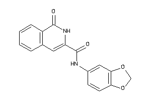 N-(1,3-benzodioxol-5-yl)-1-keto-2H-isoquinoline-3-carboxamide