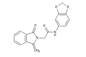 N-(1,3-benzodioxol-5-yl)-2-(1-keto-3-methylene-isoindolin-2-yl)acetamide