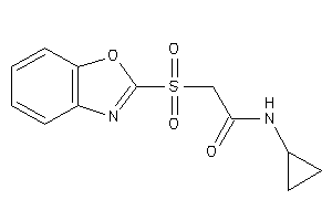 2-(1,3-benzoxazol-2-ylsulfonyl)-N-cyclopropyl-acetamide