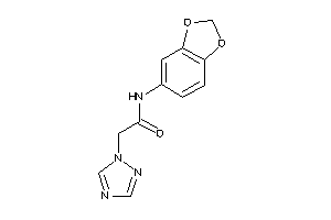 N-(1,3-benzodioxol-5-yl)-2-(1,2,4-triazol-1-yl)acetamide