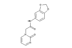 N-(1,3-benzodioxol-5-yl)-2-(2-ketopyrimidin-1-yl)acetamide