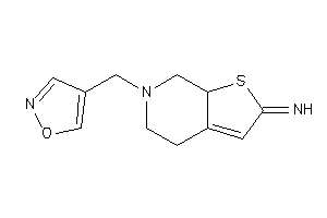 [6-(isoxazol-4-ylmethyl)-4,5,7,7a-tetrahydrothieno[2,3-c]pyridin-2-ylidene]amine