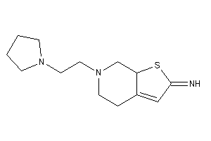 Image of [6-(2-pyrrolidinoethyl)-4,5,7,7a-tetrahydrothieno[2,3-c]pyridin-2-ylidene]amine