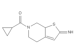 Image of Cyclopropyl-(2-imino-4,5,7,7a-tetrahydrothieno[2,3-c]pyridin-6-yl)methanone