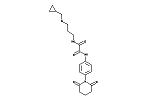 N'-[3-(cyclopropylmethoxy)propyl]-N-(4-glutarimidophenyl)oxamide