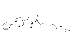 N-[3-(cyclopropylmethoxy)propyl]-N'-[4-(triazol-2-yl)phenyl]oxamide