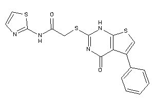 2-[(4-keto-5-phenyl-1H-thieno[2,3-d]pyrimidin-2-yl)thio]-N-thiazol-2-yl-acetamide