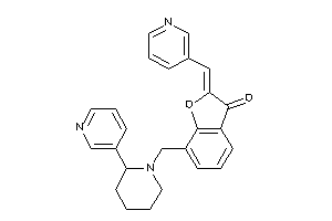 2-(3-pyridylmethylene)-7-[[2-(3-pyridyl)piperidino]methyl]coumaran-3-one