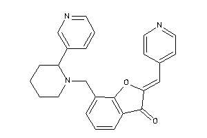 2-(4-pyridylmethylene)-7-[[2-(3-pyridyl)piperidino]methyl]coumaran-3-one